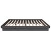 vidaXL Bed Frame without Mattress Grey Solid Wood Double