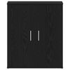 vidaXL Shoe Cabinet Black Oak 60 x 35 x 70 cm Engineered Wood