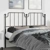vidaXL Metal Replace Headboard Black 150 cm