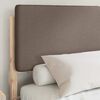 vidaXL Bed Frame with Upholstered Headboard Taupe 140 x 190 cm