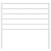 vidaXL Metal Replace Headboard White 100 cm