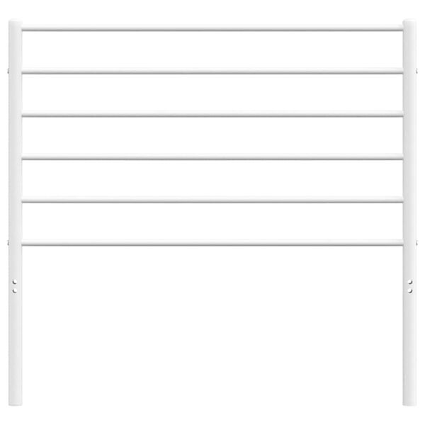 vidaXL Metal Replace Headboard White 100 cm
