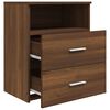 vidaXL Bed Cabinets 2 pcs Brown Oak 50x32x60 cm