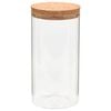 vidaXL Storage Glass Jars with Cork Lid 6 pcs 1400 ml