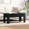 vidaXL Coffee Table Black Oak 102 x 55 x 42 cm Engineered Wood