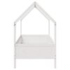 vidaXL Kids' House Bed Frame without Mattress White 90x200 cm Pine