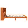 vidaXL Bookcase Bed without Mattress Wax Brown 180x200 cm Super King Solid Wood Pine