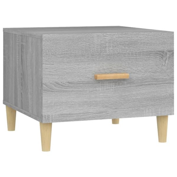 vidaXL Coffee Table Grey Sonoma 50x50x40 cm Engineered Wood
