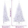 vidaXL Artificial Half Christmas Tree with Stand White 210 cm PVC