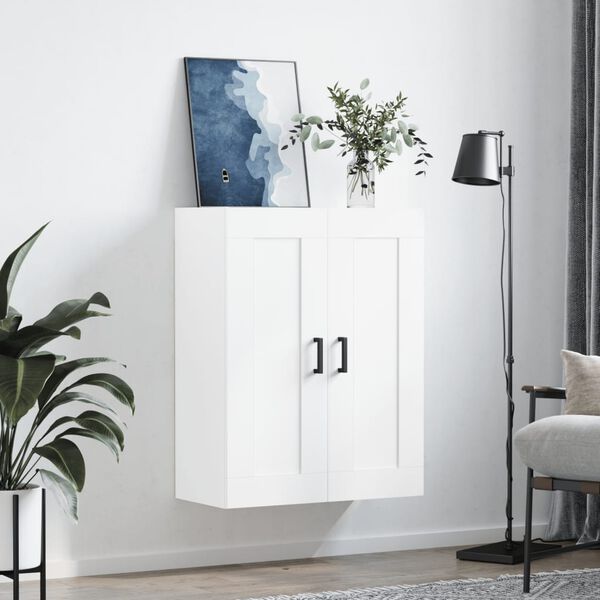 vidaXL Wall Mounted Cabinet White 69.5x34x90 cm Engineered Wood