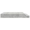vidaXL Storage Bed Frame Concrete Grey 180 cm Engineered Wood