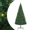 vidaXL Christmas Tree with Decorative String Lights Green 400 cm PVC