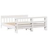 vidaXL Bed Frame without Mattress White 200x200 cm Solid Wood Pine