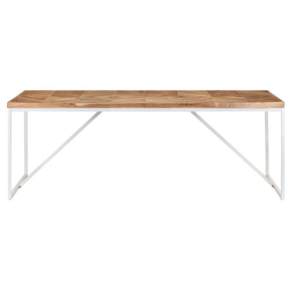 vidaXL Dining Table 200x90x76 cm Solid Acacia and Mango Wood