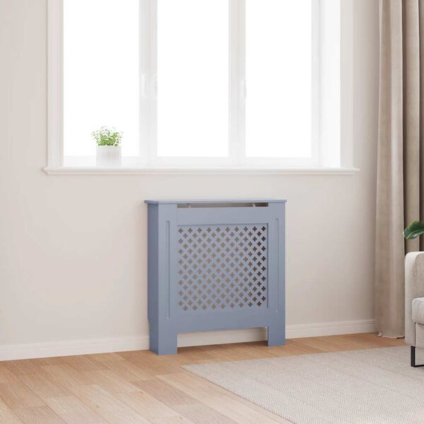 vidaXL MDF Radiator Cover Grey 78 cm