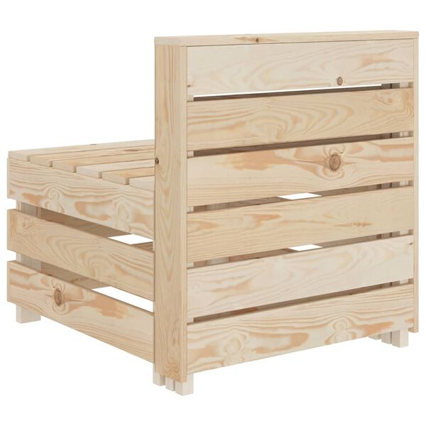 vidaXL Garden Pallet Sofa Wood
