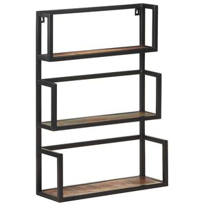 vidaXL Wall Shelf 60x20x85 cm Solid Reclaimed Wood