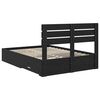 vidaXL Bed Frame with Drawer with Headboard Manual Engineered Wood
