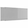 vidaXL Kitchen Backsplash 2 pcs Light Grey 110 x 50 cm Tempered Glass