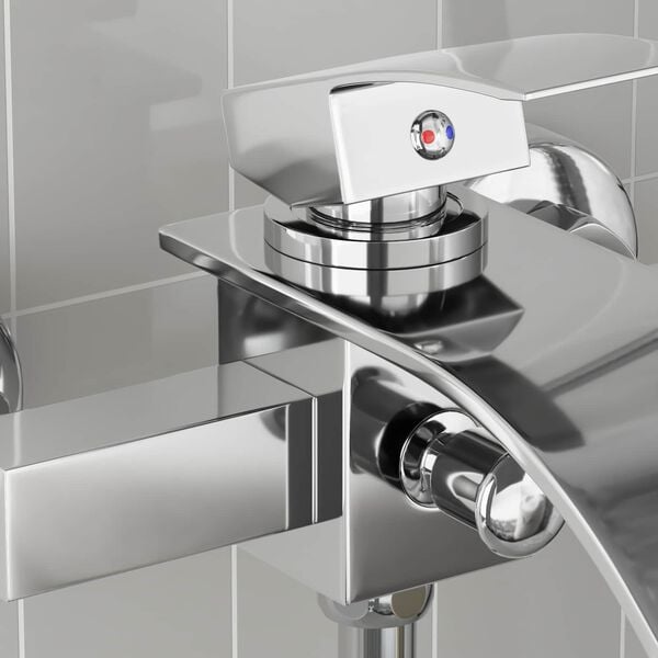 vidaXL Shower Mixer Tap Chrome G 1 / 2 inches