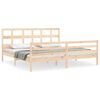 vidaXL Bed Frame without Mattress Super King Size Solid Wood