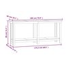 vidaXL Work Bench White 180x50x80 cm Solid Wood Pine