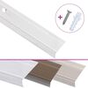 vidaXL Stair Nosings in L-shape 15 pcs Aluminium 100 cm Silver