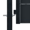 vidaXL Fence Gate PVC and Steel 100x100 cm Anthracite