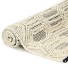 vidaXL Rug Handwoven Wool 160x230 cm White/Black