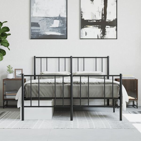 vidaXL Bedside Cabinets with Glass Doors 2 pcs Brown Oak 35x37x50 cm