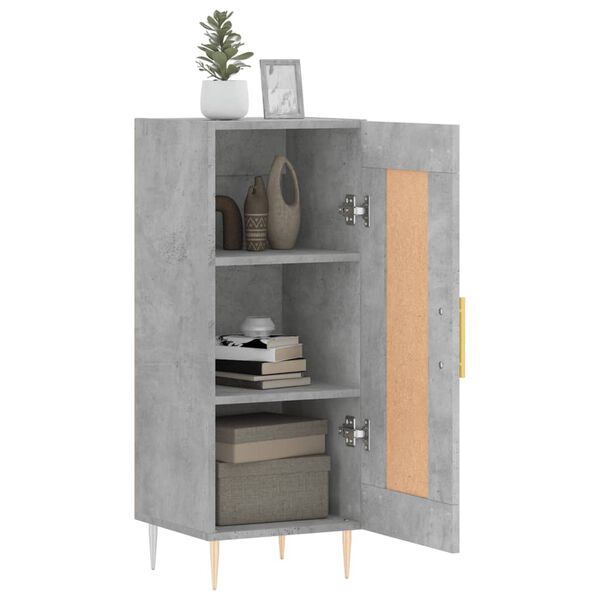 vidaXL Sideboard Concrete Grey 34.5x34x90 cm Engineered Wood