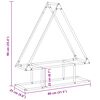 vidaXL Firewood Rack White 80x25x90 cm Cold-rolled steel