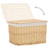 vidaXL 6 Piece Nesting Basket Set Natural Willow