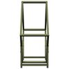 vidaXL Firewood Rack Olive Green 60x25x60 cm Cold-rolled steel