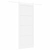 vidaXL Sliding Door White 93 x 232 cm Solid Pine Wood