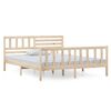 vidaXL Bed Frame without Mattress Double Solid Wood