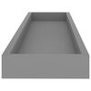 vidaXL Loggia Wall Shelves 4 pcs Grey 80x15x4 cm MDF