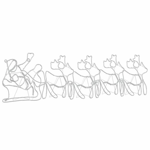 vidaXL Christmas Decoration with 1224 LEDs Multicolour 69 x 79 cm PVC