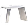 vidaXL Aviator Desk Silver 112x50x76 cm Metal