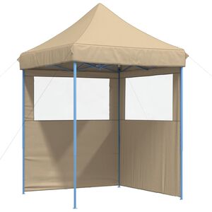 vidaXL Party Tent Beige Oxford Fabric