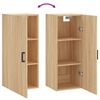 vidaXL Wall Mounted Cabinet Sonoma Oak 34.5x34x90 cm