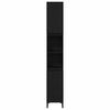 vidaXL Bathroom Cabinet Black Oak 30 x 30 x 190 cm Engineered Wood