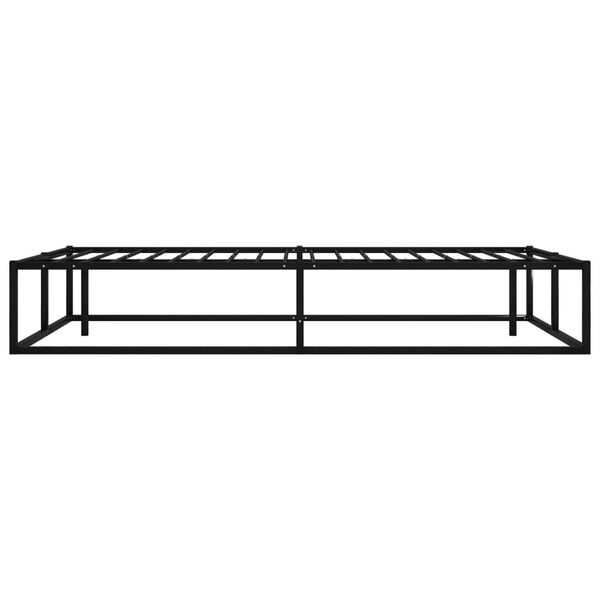 vidaXL Bed Frame without Mattress Black Metal 120x200 cm