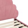 vidaXL Toddler Bed Frame with Headboard Pink 70 x 140 cm Velvet