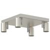 vidaXL Ceiling Spotlight Nickel 26.5 x 26 x 11.5 cm Metal