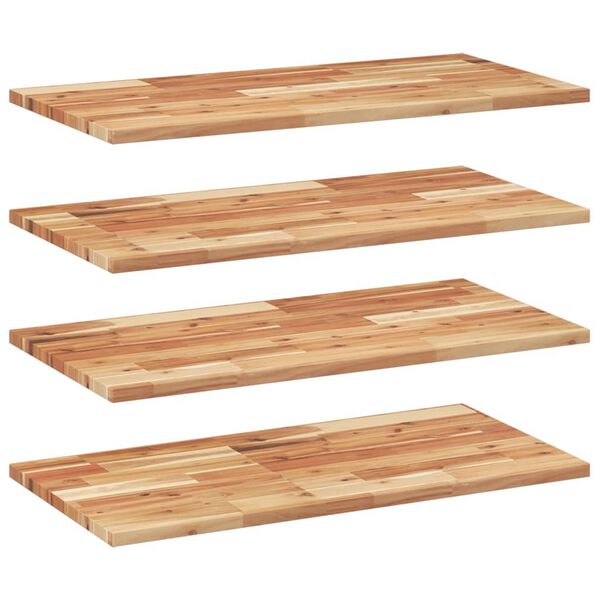 vidaXL Floating Shelves 4 pcs 100x40x2 cm Oil Finished Solid Wood Acacia