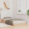 vidaXL Bed Frame Brown 80 x 200 cm Solid Pine Wood