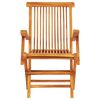 vidaXL 7 Piece Folding Outdoor Dining Set Solid Teak Wood