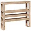 vidaXL Bed Frame with Headboard 100x200 cm Solid Wood Pine
