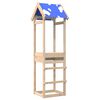 vidaXL Play Tower Brown 52.5 x 46.5 x 195 cm Solid Pine Wood